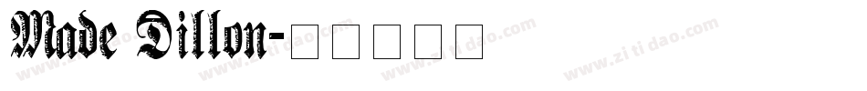 Made Dillon字体转换